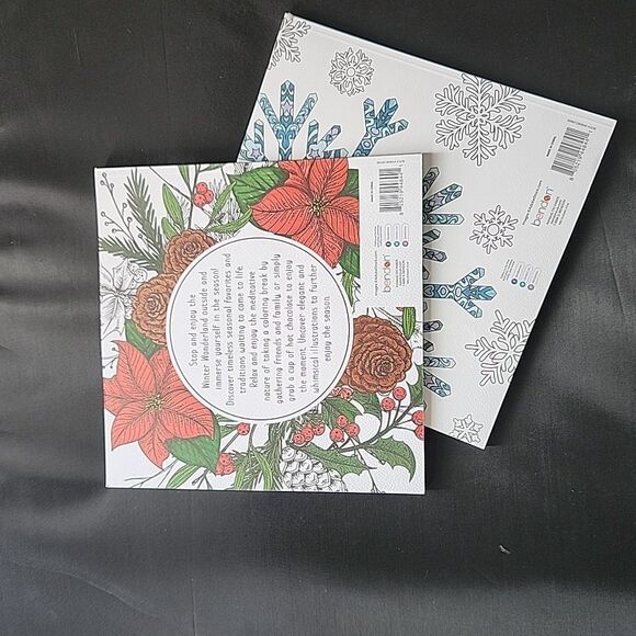 NEW Set 2 Adult Advanced Coloring Books Hello Winter Wonderland Elderly Senior - Picture 10 of 10